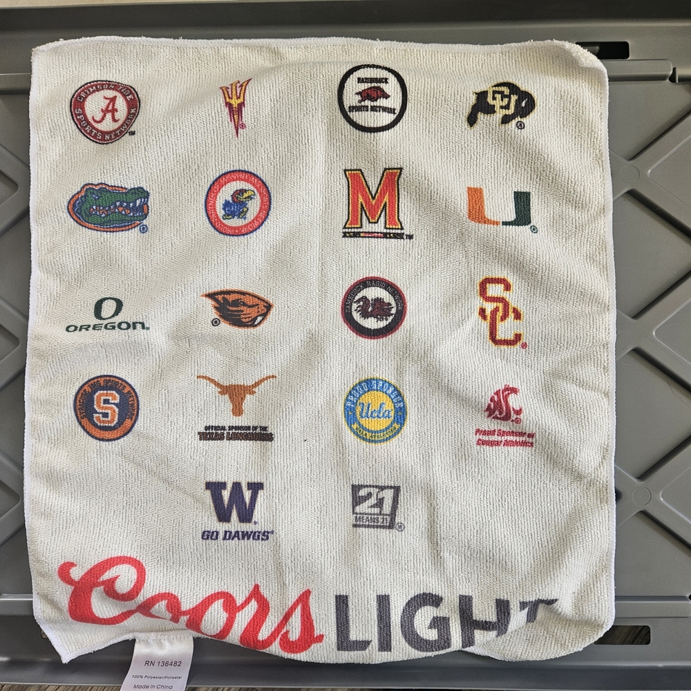 Coors Light College Logo Towel